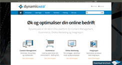 Desktop Screenshot of dynamicweb.no