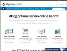 Tablet Screenshot of dynamicweb.no