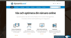 Desktop Screenshot of dynamicweb.se