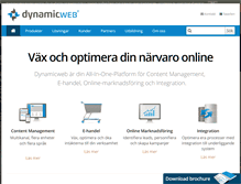 Tablet Screenshot of dynamicweb.se